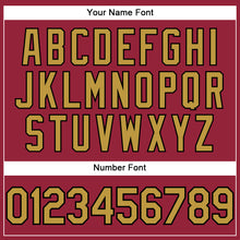 Load image into Gallery viewer, Custom Crimson Old Gold-Black Performance T-Shirt