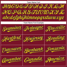 Charger l'image dans la galerie, Custom Crimson Gold-Navy Authentic Baseball Jersey