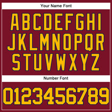 Charger l'image dans la galerie, Custom Crimson Gold-Navy Authentic Baseball Jersey