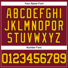 Charger l'image dans la galerie, Custom Crimson Gold-Black Authentic Baseball Jersey