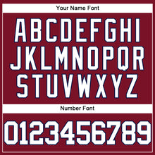 Charger l'image dans la galerie, Custom Crimson White-Navy Authentic Baseball Jersey