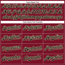 Charger l'image dans la galerie, Custom Crimson Black-City Cream Authentic Baseball Jersey