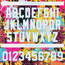 Laden Sie das Bild in den Galerie-Viewer, Custom Women's Graffiti Pattern White-Light Blue Bright Psychedelic 3D V-Neck Cropped Baseball Jersey