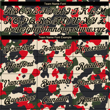 Laden Sie das Bild in den Galerie-Viewer, Custom Women's Camo Black-Cream Salute To Service V-Neck Cropped Baseball Jersey