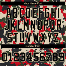 Laden Sie das Bild in den Galerie-Viewer, Custom Women's Camo Black-Cream Salute To Service V-Neck Cropped Baseball Jersey