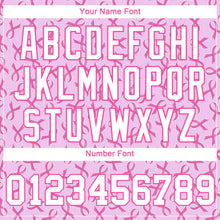 Load image into Gallery viewer, Custom Women's Pink White Breast Cancer 3D V-Neck Cropped Baseball Jersey