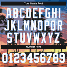 Загрузить изображение в средство просмотра галереи, Custom Women's Light Blue White-Light Blue Hawaii Palm Trees 3D V-Neck Cropped Baseball Jersey