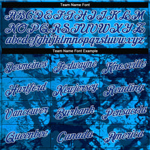 Laden Sie das Bild in den Galerie-Viewer, Custom Women's Graffiti Pattern Royal-White Abstract Ink Handmade Art 3D V-Neck Cropped Baseball Jersey