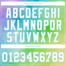 Загрузить изображение в средство просмотра галереи, Custom Women's Tie Dye White-Light Blue Rainbow 3D V-Neck Cropped Baseball Jersey