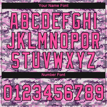 Загрузить изображение в средство просмотра галереи, Custom Women's Camo Pink-Black Salute To Service V-Neck Cropped Baseball Jersey