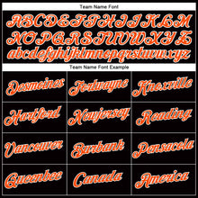 Загрузить изображение в средство просмотра галереи, Custom Women's Black Orange-White V-Neck Cropped Baseball Jersey