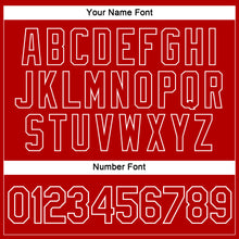 Загрузить изображение в средство просмотра галереи, Custom Women's Red Red-White V-Neck Cropped Baseball Jersey