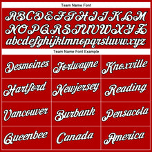 Загрузить изображение в средство просмотра галереи, Custom Women's Red White-Black V-Neck Cropped Baseball Jersey