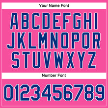 Загрузить изображение в средство просмотра галереи, Custom Women's Pink Royal-White V-Neck Cropped Baseball Jersey