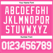 Загрузить изображение в средство просмотра галереи, Custom Women's Pink White V-Neck Cropped Baseball Jersey