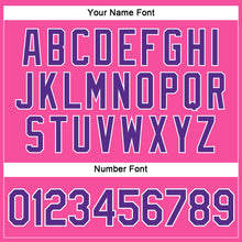 Загрузить изображение в средство просмотра галереи, Custom Women's Pink Purple-White V-Neck Cropped Baseball Jersey