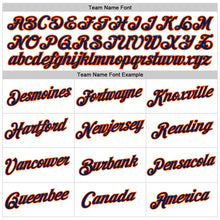 Загрузить изображение в средство просмотра галереи, Custom Women's White Navy-Orange V-Neck Cropped Baseball Jersey