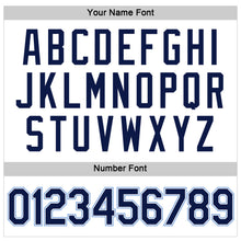 Загрузить изображение в средство просмотра галереи, Custom Women's White Navy-Light Blue V-Neck Cropped Baseball Jersey