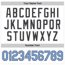 Load image into Gallery viewer, Custom Women's White Light Blue-Steel Gray V-Neck Cropped Baseball Jersey