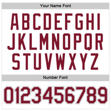 Laden Sie das Bild in den Galerie-Viewer, Custom Women's White Crimson-Gray V-Neck Cropped Baseball Jersey