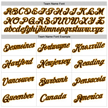 Загрузить изображение в средство просмотра галереи, Custom Women's White Brown-Gold V-Neck Cropped Baseball Jersey