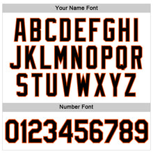 Загрузить изображение в средство просмотра галереи, Custom Women's White Black-Orange V-Neck Cropped Baseball Jersey