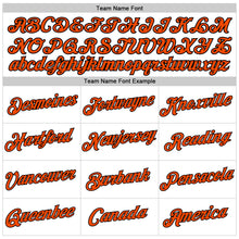 Загрузить изображение в средство просмотра галереи, Custom Women's White Orange-Black V-Neck Cropped Baseball Jersey