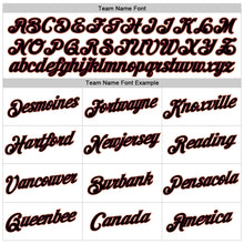 Загрузить изображение в средство просмотра галереи, Custom Women's White Black Crimson-Cream V-Neck Cropped Baseball Jersey