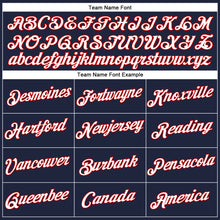 Загрузить изображение в средство просмотра галереи, Custom Women's Navy White-Red V-Neck Cropped Baseball Jersey