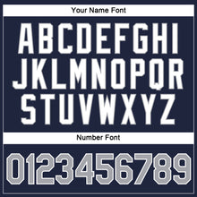 Загрузить изображение в средство просмотра галереи, Custom Women's Navy Gray-White V-Neck Cropped Baseball Jersey