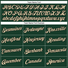 Laden Sie das Bild in den Galerie-Viewer, Custom Women's Green Cream-Black V-Neck Cropped Baseball Jersey