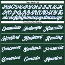 Laden Sie das Bild in den Galerie-Viewer, Custom Women's Green White-Light Blue V-Neck Cropped Baseball Jersey