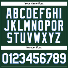 Laden Sie das Bild in den Galerie-Viewer, Custom Women's Green White-Light Blue V-Neck Cropped Baseball Jersey