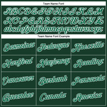 Laden Sie das Bild in den Galerie-Viewer, Custom Women's Green Kelly Green-White V-Neck Cropped Baseball Jersey