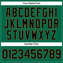 Laden Sie das Bild in den Galerie-Viewer, Custom Women's Kelly Green Black-Old Gold V-Neck Cropped Baseball Jersey