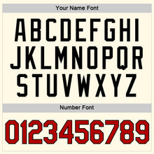 Загрузить изображение в средство просмотра галереи, Custom Women's Cream Red-Black V-Neck Cropped Baseball Jersey