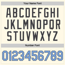 Загрузить изображение в средство просмотра галереи, Custom Women's Cream Light Blue-Steel Gray V-Neck Cropped Baseball Jersey