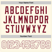 Загрузить изображение в средство просмотра галереи, Custom Women's Cream Cream-Crimson V-Neck Cropped Baseball Jersey