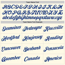 Загрузить изображение в средство просмотра галереи, Custom Women's Cream Red-Royal V-Neck Cropped Baseball Jersey