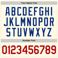 Загрузить изображение в средство просмотра галереи, Custom Women's Cream Red-Royal V-Neck Cropped Baseball Jersey