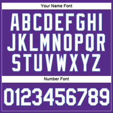 Загрузить изображение в средство просмотра галереи, Custom Women's Purple White-Light Blue V-Neck Cropped Baseball Jersey