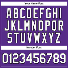 Загрузить изображение в средство просмотра галереи, Custom Women's Purple White-Black V-Neck Cropped Baseball Jersey