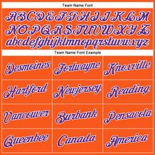 Load image into Gallery viewer, Custom Women's Orange Purple-White V-Neck Cropped Baseball Jersey