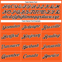 Load image into Gallery viewer, Custom Women's Orange Brown-White V-Neck Cropped Baseball Jersey