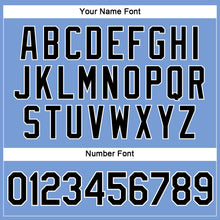 Загрузить изображение в средство просмотра галереи, Custom Women's Light Blue Black-White V-Neck Cropped Baseball Jersey