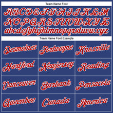 Загрузить изображение в средство просмотра галереи, Custom Women's Royal Red-White V-Neck Cropped Baseball Jersey