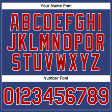 Загрузить изображение в средство просмотра галереи, Custom Women's Royal Red-White V-Neck Cropped Baseball Jersey