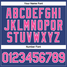 Загрузить изображение в средство просмотра галереи, Custom Women's Royal Pink-White V-Neck Cropped Baseball Jersey