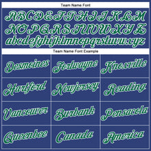 Загрузить изображение в средство просмотра галереи, Custom Women's Royal Kelly Green-White V-Neck Cropped Baseball Jersey