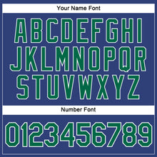 Загрузить изображение в средство просмотра галереи, Custom Women's Royal Kelly Green-White V-Neck Cropped Baseball Jersey